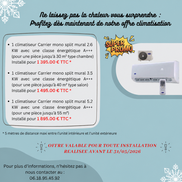 OFFRE CLIMATISATION