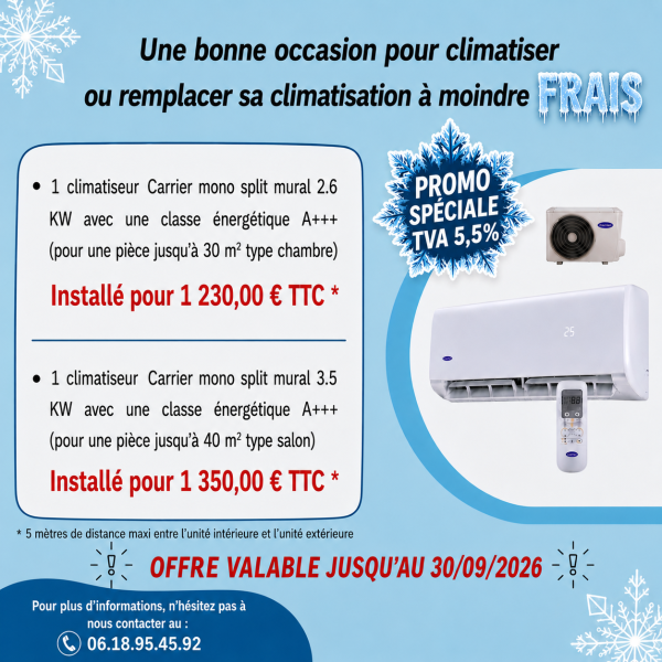 OFFRE CLIMATISATION